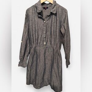 Denim Button Up Dress